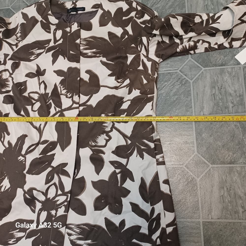 New York & Company brown and Beige Floral Jacket Size XL - Picture 13 of 15